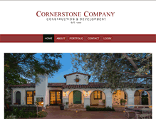Tablet Screenshot of cornerstonecompany.net